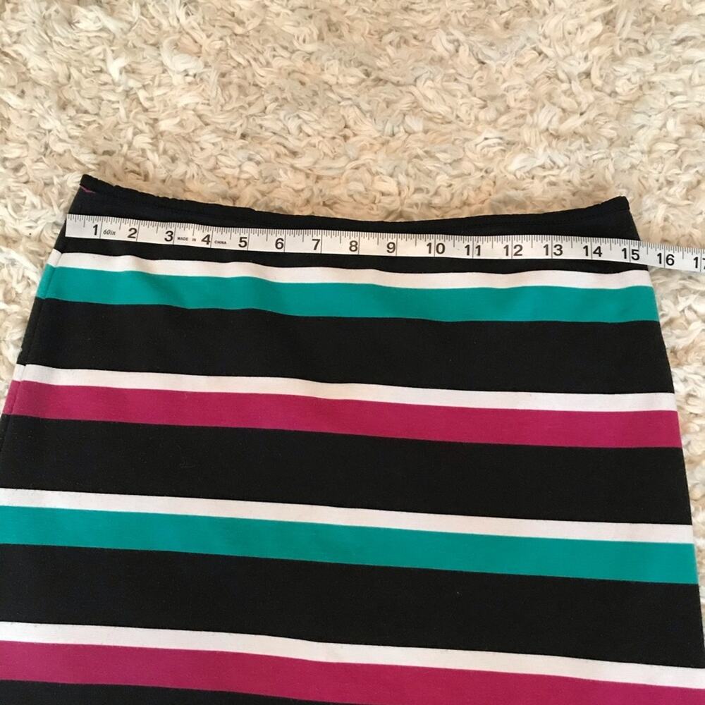 Allen B striped stretch skirt size Medium - Picture 4 of 6